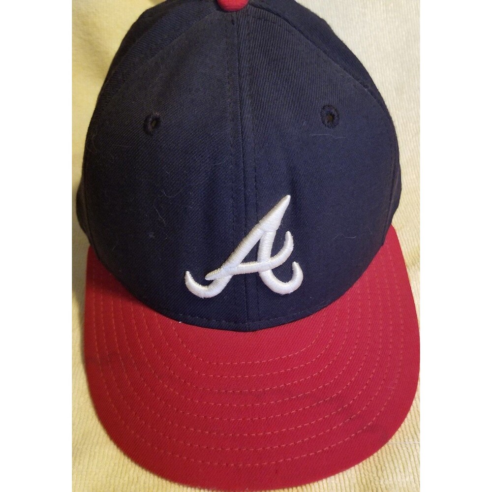 Vtg.  New Era Authentic Diamond CollectionAtlanta Braves fitted hat size 7 1/4